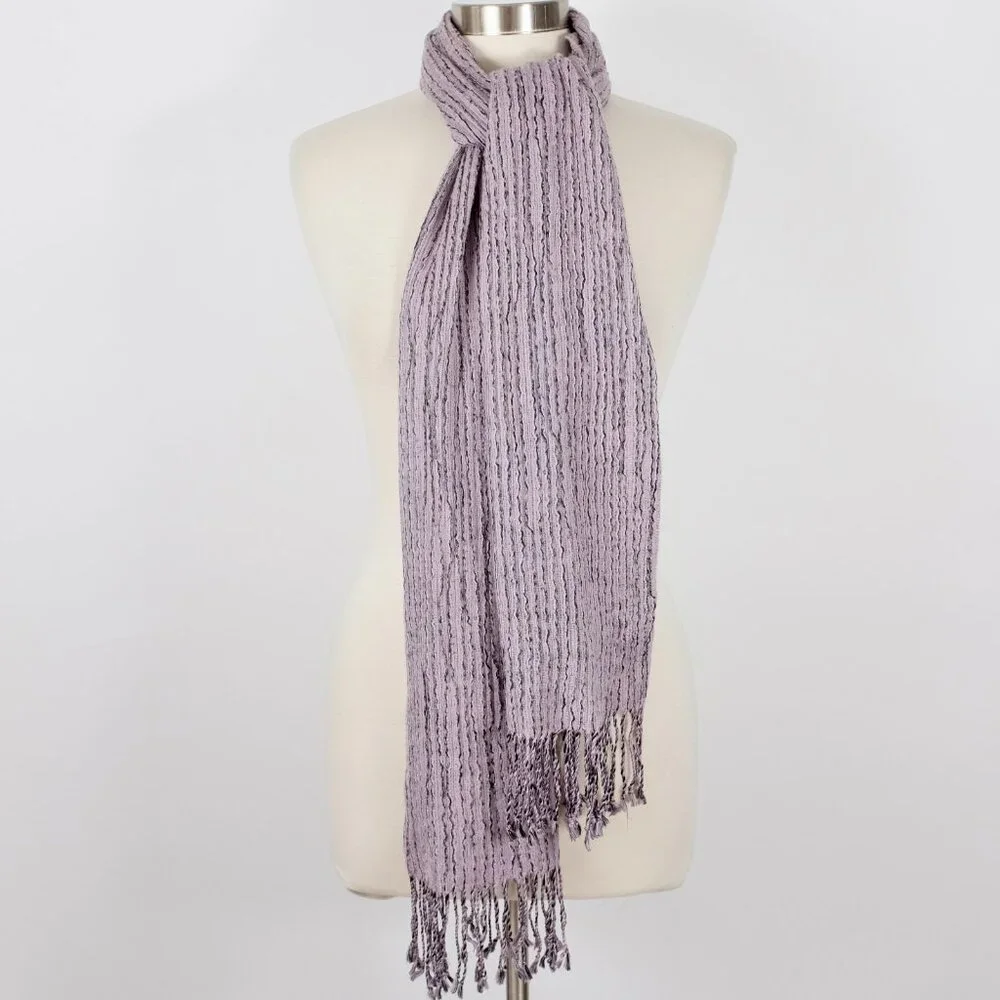 Issey Miyake Man scarf 2005 pink black 70% silk 30% wool